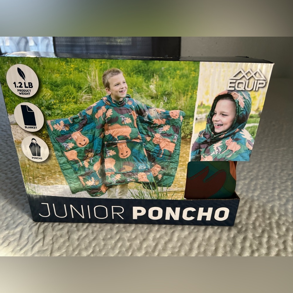 Unopened kids poncho